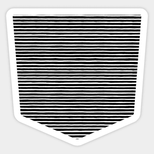 Pocket - Marker Black Stripes Sticker